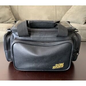 CBS Sports (Gold Embroidered) Branded Leather 3 Pocket Camera/Camcorder Bag